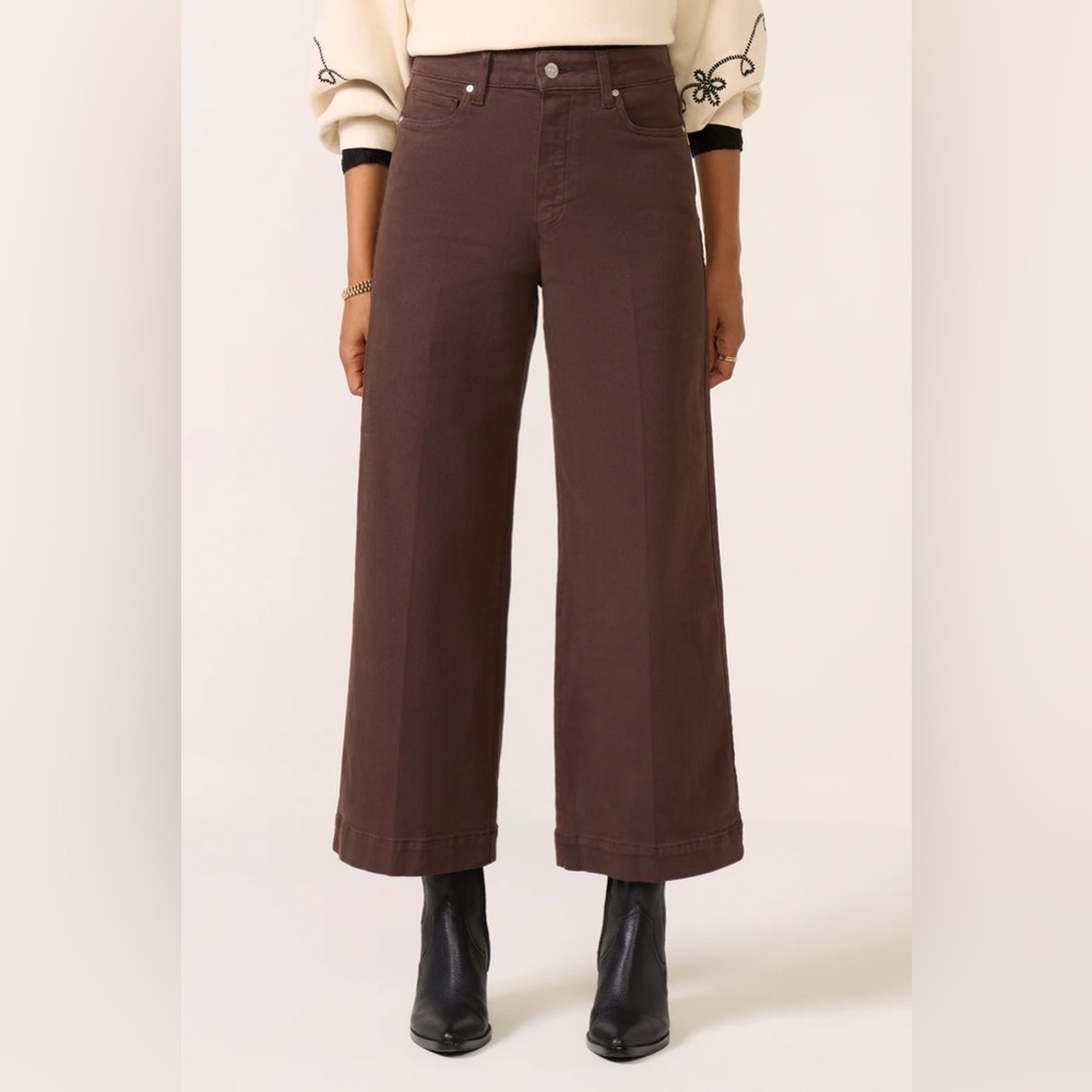 Paige Anessa High Rise Jean in rich chocolate size 29